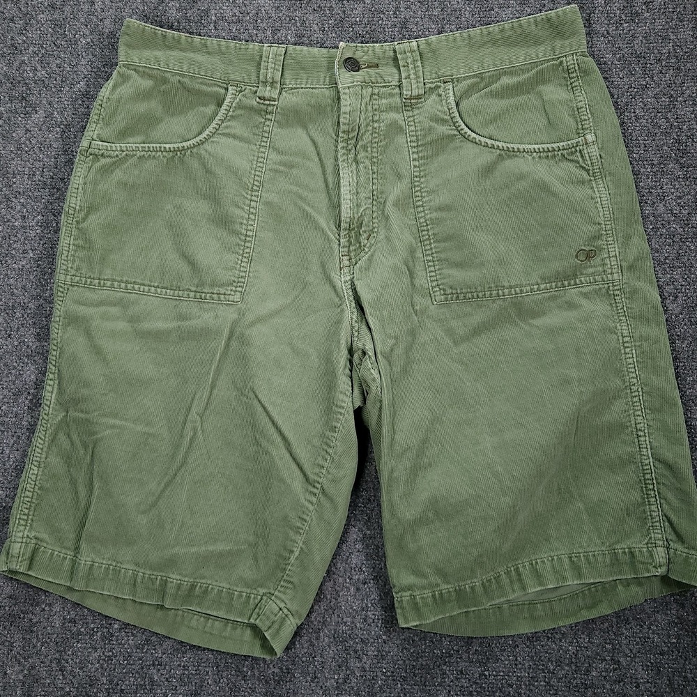 Vintage Ocean Pacific OP Sz 34 - Corduroy Cotton Green Surf /Skate Shorts
